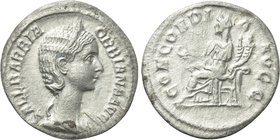 ORBIANA (Augusta, 225-227). Denarius. Rome.
