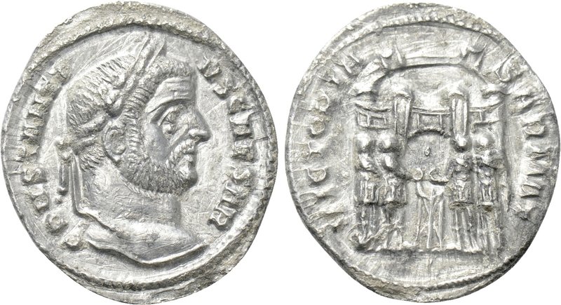 CONSTANTIUS I (Caesar, 293-305). Argenteus. Ticinum. 

Obv: CONSTANTIVS CAESAR...