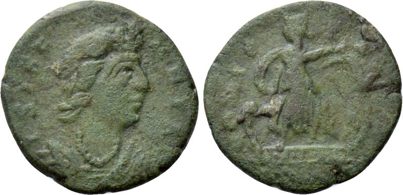 JULIAN II APOSTATA (360-363). Ae. Alexandria. 

Obv: DEO SERAPIDI. 
Draped bu...