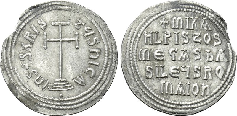 MICHAEL III THE DRUNKARD (842-867). Miliaresion. Constantinople. 

Obv: IҺSЧS ...
