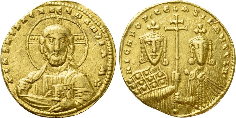 NICEPHORUS II and BASILIUS II (963-969). GOLD Histamenon Nomisma. Constantinople...