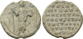 BYZANTINE SEALS. Michael. Magistros, vestes and strategos of ... (Circa 10th-11th centuries).