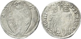 SERBIA. Stefan Uroš IV Dušan, with Elena (1331-1355). Dinar.