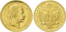 AUSTRIA. Franz Joseph I (1848-1916). GOLD Ducat (1876). Wien (Vienna).