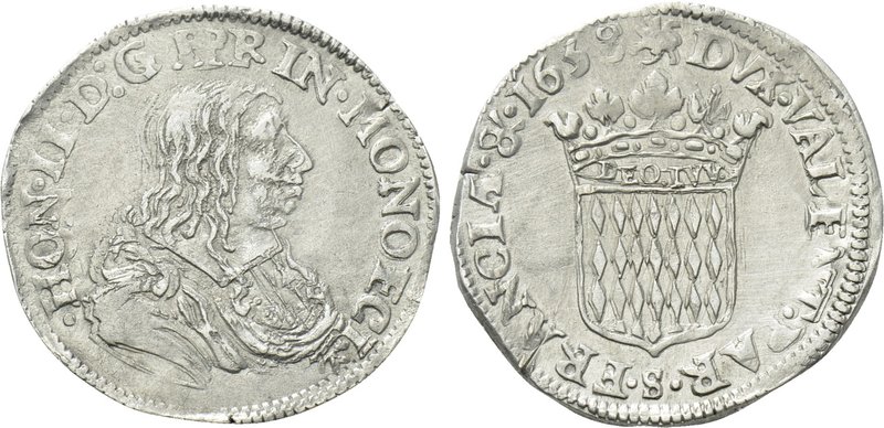 ITALY. Monaco. Honoré II (1604-1662). 5 Sols (1659). 

Obv: HON II D G PRIN MO...