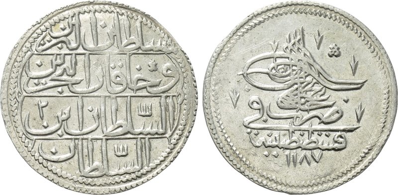 OTTOMAN EMPIRE. Abdülhamid I (AH 1187-1203 / 1774-1789 AD). Kuruş. Constantinopl...