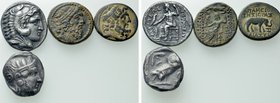 4 Greek Coins; Inluding Tetradrachms of Athens and Alexander the Great.