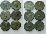 6 Sesterti of Hadrian.