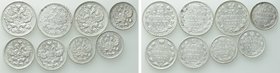 8 Russian Coins.