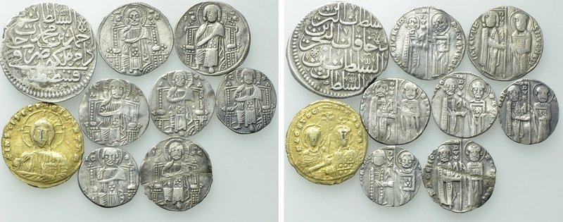 9 Byzantine (Fouree´), Medieval and Ottoman Coins. 

Obv: .
Rev: .

. 

C...
