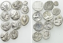 11 Greek Silver Coins.