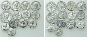 13 Roman Silver Coins.