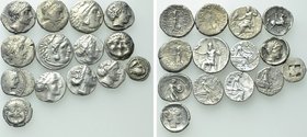 14 Greek Silver Coins.