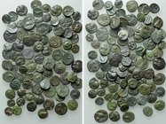 Circa 90 Greek Coins.