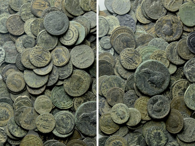 Circa 150 Roman Coins. 

Obv: .
Rev: .

. 

Condition: See picture.

We...