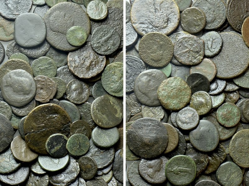 Circa 200 Ancient Coins. 

Obv: .
Rev: .

. 

Condition: See picture.

...