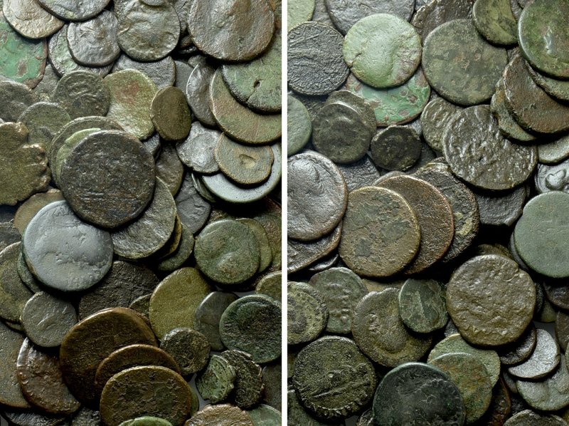 Circa 200 Ancient Coins. 

Obv: .
Rev: .

. 

Condition: See picture.

...