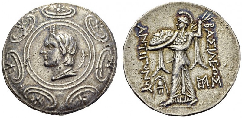 GREECE. Kingdom of Macedon. 
 Antigonos Gonatas, 277-239. Tetradrachm. Obv. Pan...