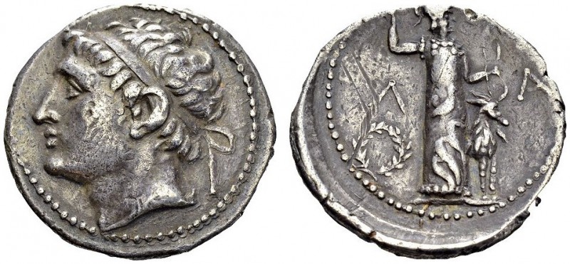 GREECE. Lakonia. 
 Lakedaimon. Tetradrachm first half 3rd cent. Obv. Diademed h...