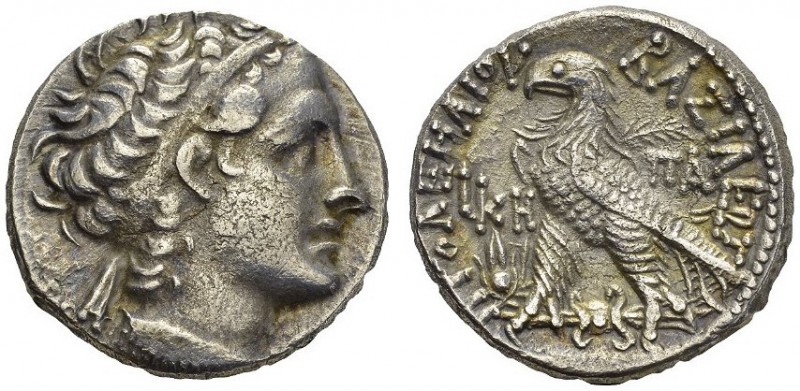 GREECE. Egypt. 
 Ptolemy XII Auletes, 80-51. Tetradrachm, Alexandria. AR. 11.77...