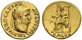 ROMAN EMPIRE. 
 Nero, 54-68. Aureus (66-67 AD), Rome. RIC I 66. AU. 7.40 g.
 XF small marks