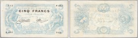 ALGERIE. 
 Banque de l'Algérie. 5 Francs 02 août 1915. Pick 71a.
 VF