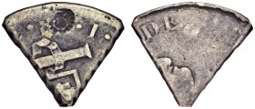 CURACAO. 
 2nd British Occupation, 1807-1816. 3 Reaal ND (1819). Counterstamp 3 in a toothed circle. KM 29. AR. R
 NGC VG 10