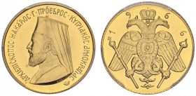 CYPRUS. 
 Republic, 1960-. Sovereign 1966. KM X M4. AU. 7.98 g.
 PCGS MS 68