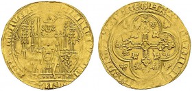 FRANCE. 
 Philippe IV, 1285-1314. Chaise d'or. Dup. 209; Ciani 195. AU. 4.14 g.
 SUP