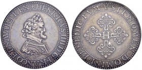 FRANCE. 
 Henri IV, 1589-1610. Franc 1607 A, Paris. Piéfort, tranche inscrite. Ciani 1533. AR. 56.84 g. RR
 NGC XF 40