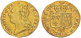 FRANCE. 
 Louis XVI, 1774-1792. Louis d'or à la tête nue 1785 K, Bordeaux. Gad. 361. AU. 7.61 g.
 SUP