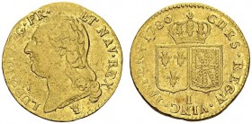 FRANCE. 
 Louis XVI, 1774-1792. Louis d'or à la tête nue 1786 I, Limoges. Gad. 361. AU. 7.62 g.
 TTB