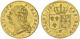 FRANCE. 
 Louis XVI, 1774-1793. Louis d'or à la tête nue 1786 W, Lille. Gad. 361. AU. 7.60 g.
 SUP