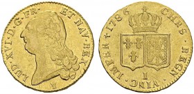 FRANCE. 
 Louis XVI, 1774-1792. Double louis d'or à la tête nue 1786 I, Limoges. Gad. 363. AU. 15.18 g.
 SUP