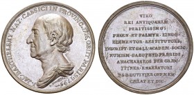 FRANCE. 
 Directoire, 1795-1799. Médaille en bronze 1795, par Duvivier. Hommage à Jean-Jacques Barthélémy, conservateur du Cabinet des médailles de P...