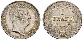 FRANCE. 
 Louis-Philippe I, 1830-1848. 1 Franc 1831 B, Rouen. Gad. 452; F. 209. AR. 5.05 g.
 SUP-FDC