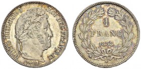 FRANCE. 
 Louis-Philippe I, 1830-1848. 1 Franc 1838 B, Rouen. Gad. 453; F. 210. AR. 5.00 g.
 FDC