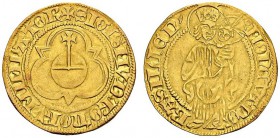 SWITZERLAND. Bâle / Basel.
Sigismund of Luxemburg, 1411-1437. Goldgulden ND (1435-37). HMZ 2-49b. AU. 3.41 g.
XF