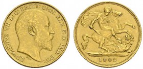 GREAT BRITAIN. 
 Edward VII, 1901-1910. 1/2 Sovereign 1902. Matte finish. Spink 3974; KM 804. AU. 3.97 g.
 UNC PROOF