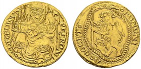 ITALY. Bologna. 
 Giovanni II Bentivoglio, 1463-1506. Doppio bolognino ND, Bologna. Fr. 118. AU. 6.76 g.
 AU cleaned
