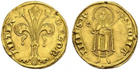 ITALY. Firenze. 
 Repubblica, 1189-1531. Fiorino ND. Fr. 275. AU. 3.49 g.
 AU ex-jewelry