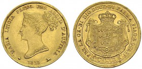 ITALY. Parma. 
 Maria Luigia, 1814-1847. 40 Lire 1815. KM 32; Fr.933. AU. 12.89 g.
 UNC