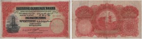 PALESTINE. 
 Palestine Currency Board. 5 Pounds 20th April 1939. Pick 8c. 15.56 g. R
 F-VF