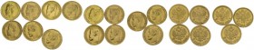 RUSSIA. 
 Nicholas II, 1894-1917. Lot of 7 coins : 5 Roubles 1898 AГ (2), 5 Roubles 1899 ФЗ (1), 5 Roubles 1900 ФЗ (4). Total (7). KM 62; Fr. 180. AU...