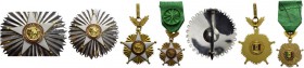 SENEGAL. 
 République, 1960-. Lot of 3 decorations : Order of the Lion (instituted in 1960). Grand officer's set, including: neck badge in gilt bronz...