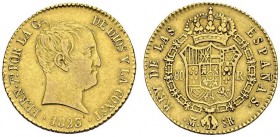 SPAIN. 
 Fernando VII, 1813-1833. 80 Reales 1823 M SR, Madrid. Cal. 170; KM 564.2. AU. 6.71 g.
 XF
