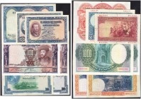 SPAIN. 
 El Banco de España. Lot of 7 banknotes : 100 Pesetas 01 Julio 1925 series B (nationalist issue), 100 Pesetas 01 Julio 1925 series F (republi...