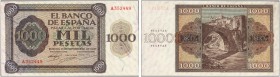 SPAIN. 
 El Banco de España. 1000 Pesetas 21 Noviembre 1936. Pick 103.
 XF