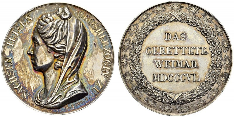 Genève / Genf. 
 Médaille gravée par Antoine Bovy. Médaille en argent 1825. Gra...