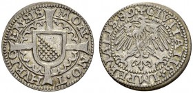 Zürich. 
 Schilling 1589. HMZ 2-1130n. BI. 1.24 g.
 XF